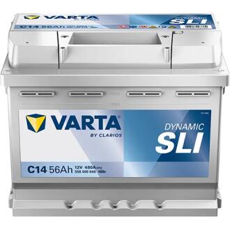 AKUMULATOR 56AH 480A 12V DYNAMIC SLI C14 VARTA 556400048K262
