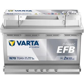 AKUMULATOR 70AH 760A 12V DYNAMIC EFB N70 VARTA 570500076K262
