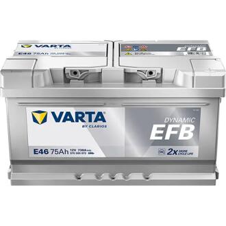 AKUMULATOR 75AH 730A 12V DYNAMIC EFB E46 VARTA 575500073K262