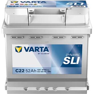 AKUMULATOR 52AH/470A P+ DYNAMIC SLI C22 VARTA 552400047K262