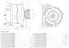 ALTERNATOR 12V Z KOLEM AFP AS-PL A01022SEG (фото 1)
