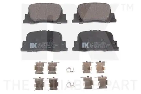 Гальмівні колодки, дискове гальмо (набір) NK 224597