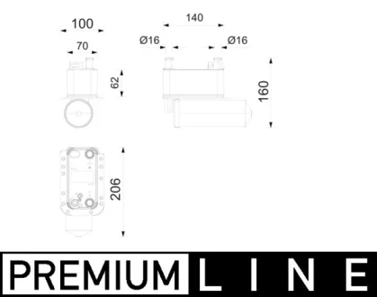 SKRAPLACZ KLIMAT BEHR PREMIUM LINE MAHLE / KNECHT AC1215000P