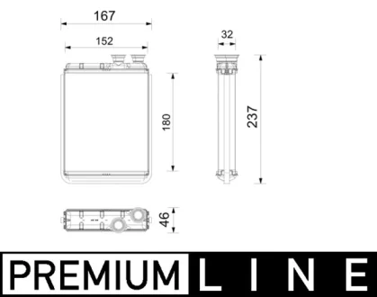 NAGRZEWNICA BEHR PREMIUM LINE MAHLE / KNECHT AH365000P