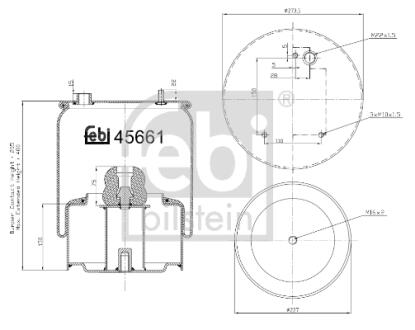Пневмоподушка FEBI BILSTEIN 45661