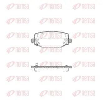 KLOCKI HAMULCOWE X2034.04 SZT REMSA X203404