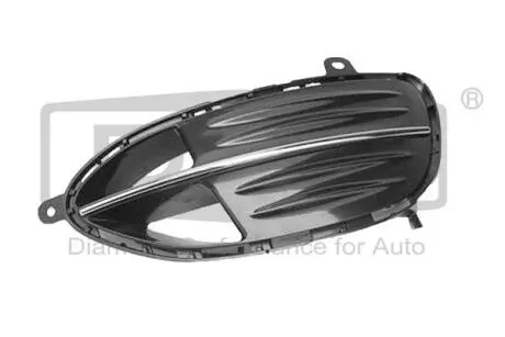 Окантовка для протитуманної фари, права, зі смужкою, чорна DPA 81015602