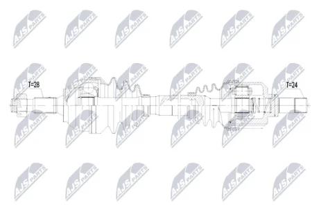 ПОЛУОСЬ NTY NPWCT177