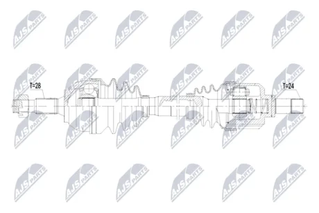 ПОЛУОСЬ NTY NPWCT178