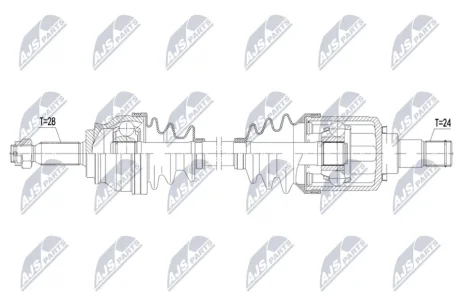 ПОЛУОСЬ NTY NPWCH180
