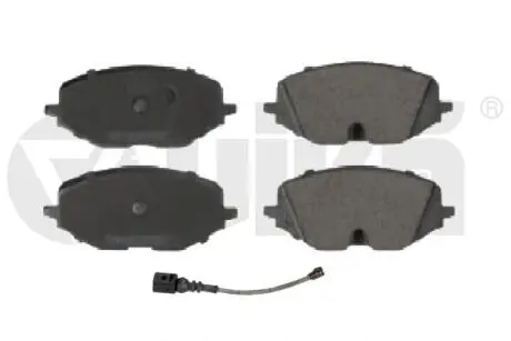 Колодки тормозные передние с датчиком Audi A3/Seat Leon/Skoda Octavia/VW Golf VI Vika 66981704001
