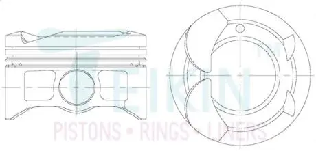 Фото поршни ремонт +1.00mm(к-кт на мотор) Toyota 2NZ-FE-II TEIKIN 46355100 Поршни ремонт +1.00mm(к-кт на мотор) Toyota 2NZ-FE-II TEIKIN 46355100