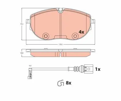 Автозапчасть TRW GDB2486