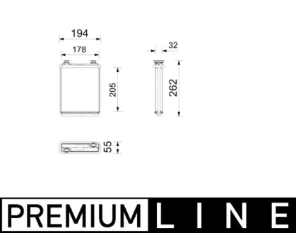 NAGRZEWNICA BEHR PREMIUM LINE MAHLE / KNECHT AH357000P