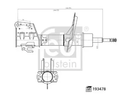 AMORTYZATOR PRZOD L/P FEBI BILSTEIN 193478
