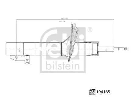 AMORTYZATOR PRZOD L/P FEBI BILSTEIN 194185
