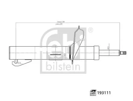 AMORTYZATOR PRZOD PR FEBI BILSTEIN 193111