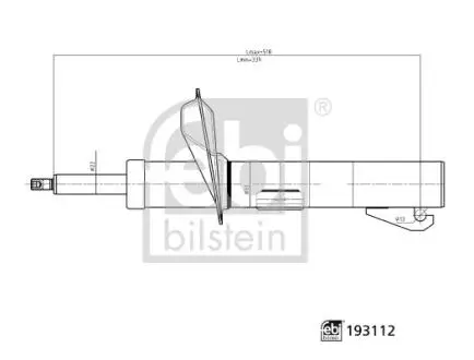 AMORTYZATOR PRZOD LE FEBI BILSTEIN 193112