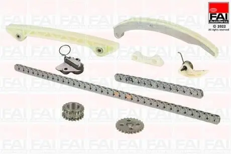Комплект цепи ГРМ Ford Focus/Mondeo/Mazda 3/6 1.8-2.0 03-12/Volvo 1.8 04-12 (z=134/54) (симплекс) FAI TCK312NG