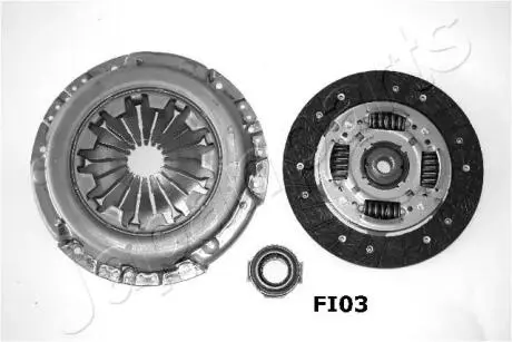 Комплект зчеплення Fiat Bravo/Punto 1.4 04- (d=200mm) (+вижимний) JAPANPARTS KFFI03