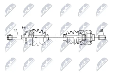 ПОЛУОСЬ NTY NPWHY650