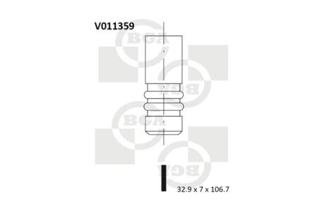 Клапан двигуна BGA V011359