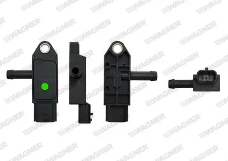 DACIA датчик тиску газів DUSTER 1.5 dCi 10-18, LOGAN 1.5 dCi 10-12, SANDERO 1.5 dCi 10-, NISSAN JUKE (F15) 1.5 dCi 10-, QASHQAI 1.5 dCi 10-13, X-TRAIL (T31) 2.0 dCi 07-13, OPEL VIVARO A WAGNER PRS00014