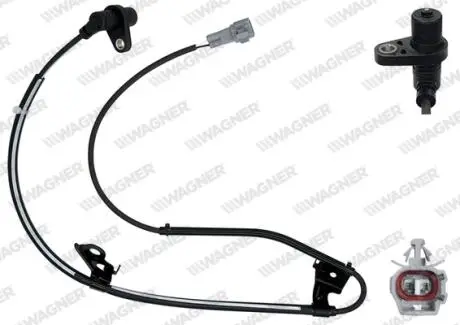 TOYOTA Датчик ABS передн. лівий PRIUS Liftback 1.5 Hybrid 03-09 WAGNER ABS01164