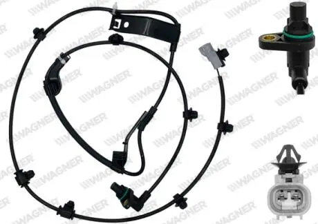 TOYOTA Датчик ABS передн. лівий HILUX VII 2.5 D-4D 4WD 07-15 WAGNER ABS01177
