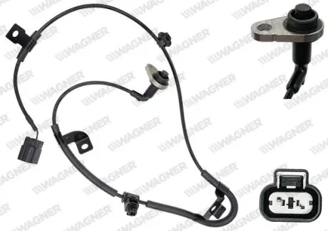 MITSUBISHI Датчик ABS задн. лівий L200 / TRITON 2.4 DI-D 14- WAGNER ABS00867