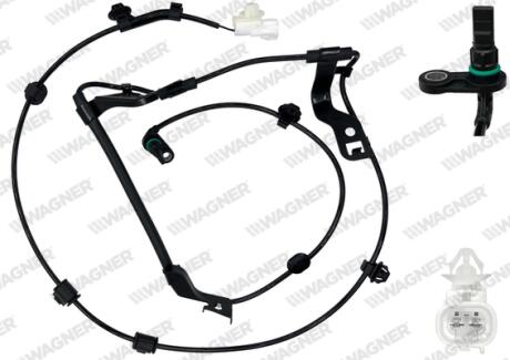 TOYOTA Датчик ABS передн. лів. FORTUNER 15-, HILUX VIII 15- WAGNER ABS00999