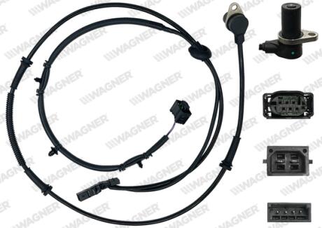 VW датчик ABS задн. лів. Audi A4 B6 00-05 WAGNER ABS00261
