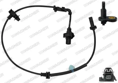HONDA датчик ABS передн. лівий CR-V 07- WAGNER ABS00555