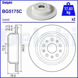 Tarcza ham. JEEP Wrangler Delphi BG5175C