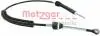 Фото 2 - трос куліси Audi A1/Skoda Fabia/Roomster/VW Polo 99- (1224mm) METZGER 3150179 Трос куліси Audi A1/Skoda Fabia/Roomster/VW Polo 99- (1224mm) METZGER 3150179 (фото 2)