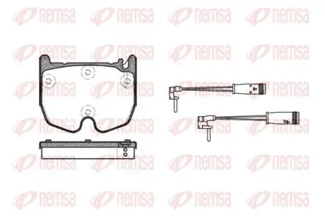 DB Гальмівні колодки передні E-CLASS (W211) E 55 AMG Kompressor 02-08 REMSA 0992.02
