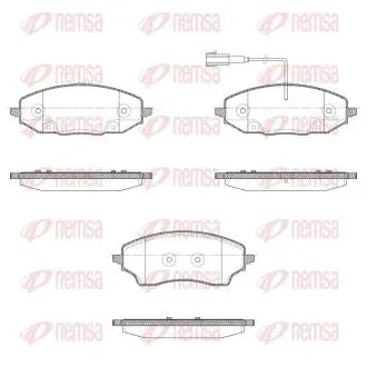 Фото fiat гальмівні колодки задні ducato 140 multijet 2,2 d 21- REMSA X2032.01 FIAT Гальмівні колодки задні DUCATO 140 Multijet 2,2 D 21- REMSA X2032.01