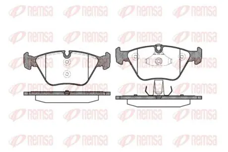 BMW гальмівні колодки перед. 2,5/3,0: E46, X3(E83) REMSA 0963.10