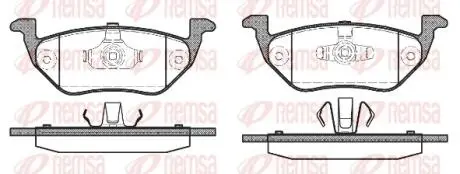 FORD гальмівні колодки задн. Maverick 01- REMSA 1125.00