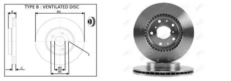 Диск гальмівний FIAT SEDICI SUZUKI SX4 1.5-2.0D 06.06- APLUS 61423AP