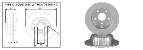 Гальмівний диск Jeep Grand Cherokee, 3,1-4,7, 98-05 APLUS 61852AP