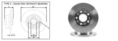 Диск гальм. зад. Citroen Jumper/Fiat Ducato/Peugeot Boxer 2.2HDI/3.0HDI 04-06- APLUS 61599AP