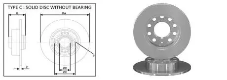 Диск гальмiвний зад. VAG A4 -04 04- APLUS 61367AP