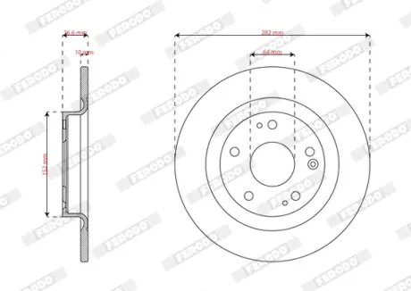 Фото автозапчасть FERODO DDF3086C Автозапчасть FERODO DDF3086C