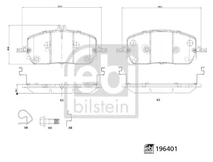 KLOCKI HAM PRZOD FEBI BILSTEIN 196401