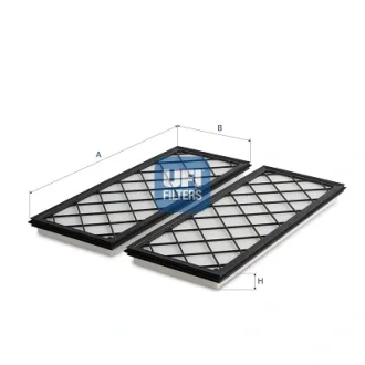 Фільтр салону TESLA MODEL Y 20- (2шт.) UFI 53.519.00