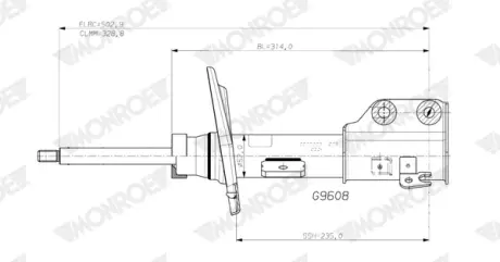 AMORTYZATOR MONROE G9608
