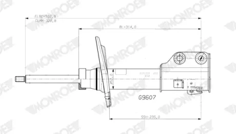 AMORTYZATOR MONROE G9607