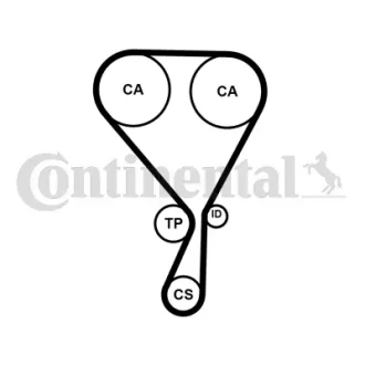 Фото zestaw paska rozrzadu Contitech CT1228K4PRO ZESTAW PASKA ROZRZADU Contitech CT1228K4PRO