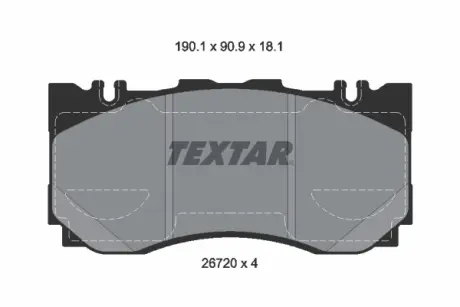 KLOCKI HAM PRZOD TEXTAR 2672001